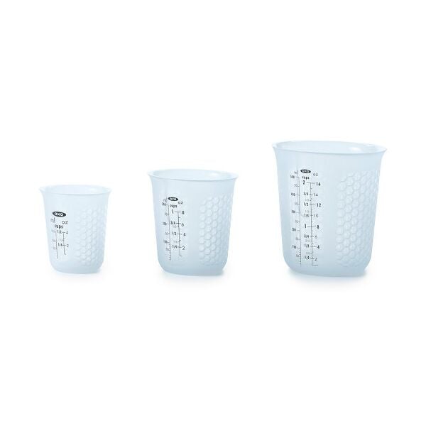3 Piece Squeeze & Pour Silicone Measuring Cup Set W8