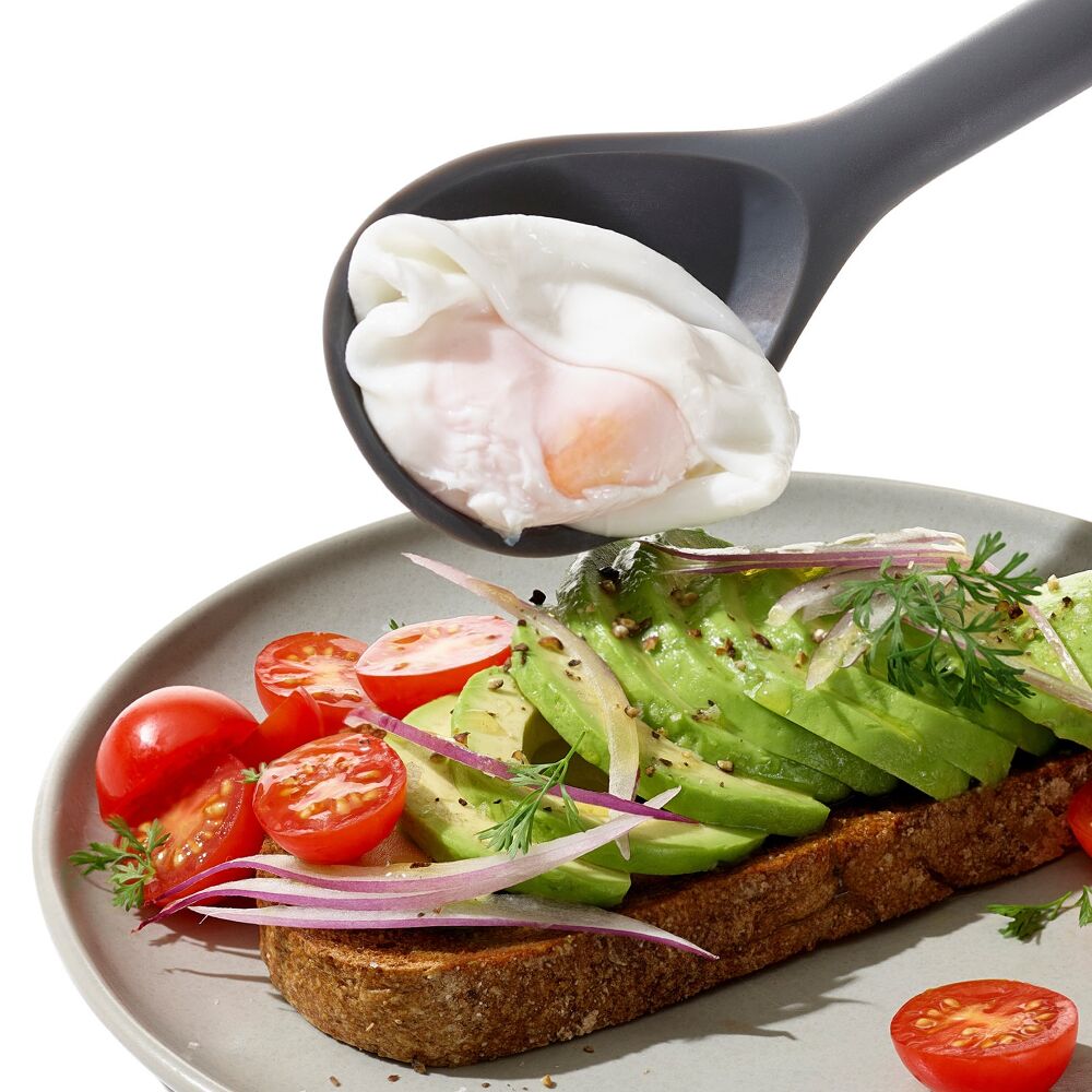 OXO Good Grips Silicone Slotted Spoon - Peppercorn U4