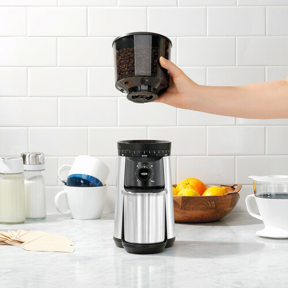 Replacement Hopper with Lid for Conical Burr Coffee Grinder O3