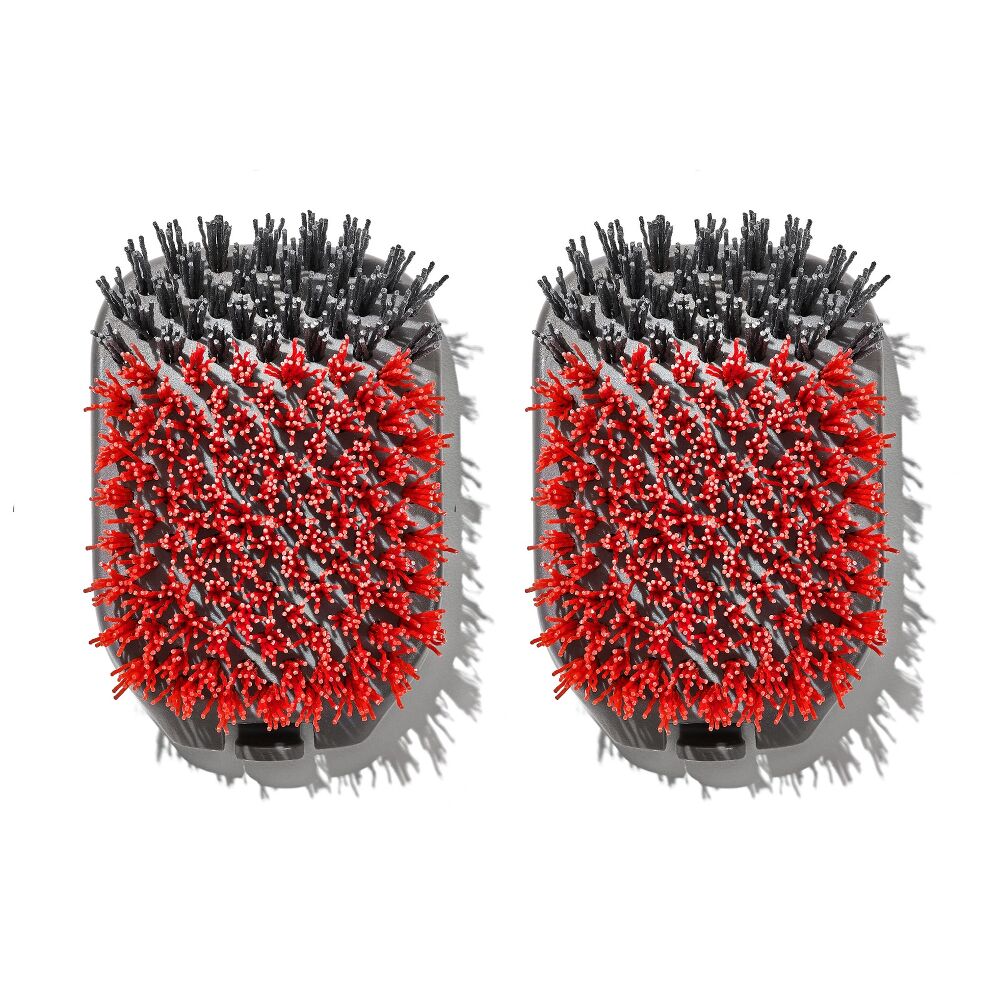 Outdoor Nylon Grill Brush Set of 2 Replacement Heads Y4