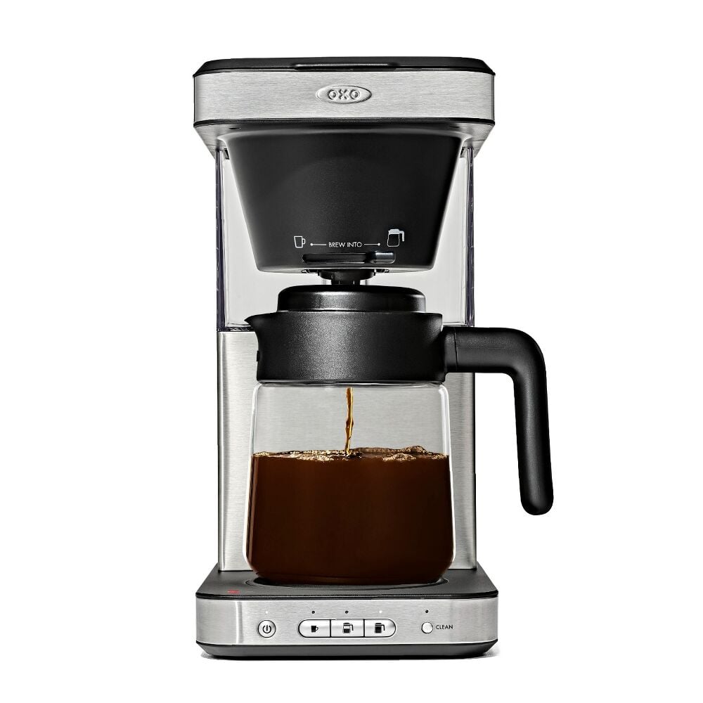 8-Cup Coffee Maker with Podless Single-Serve Function and Glass Carafe D2