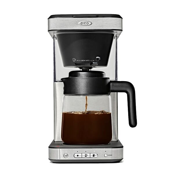 8-Cup Coffee Maker with Podless Single-Serve Function and Glass Carafe D2