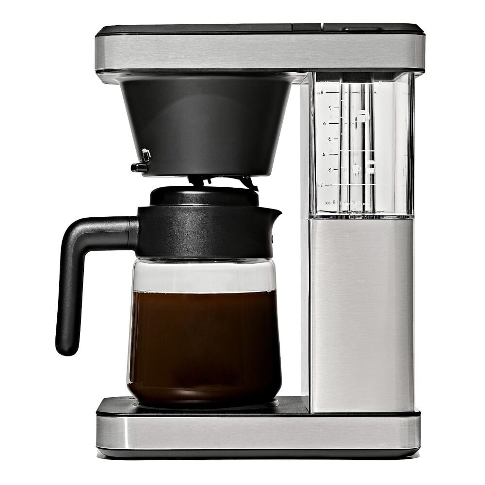 8-Cup Coffee Maker with Podless Single-Serve Function and Glass Carafe D2