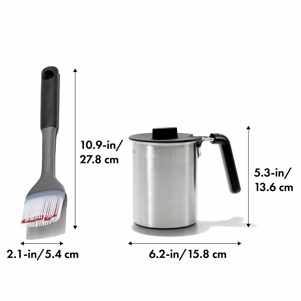 Grilling Basting Pot and Brush Set B2