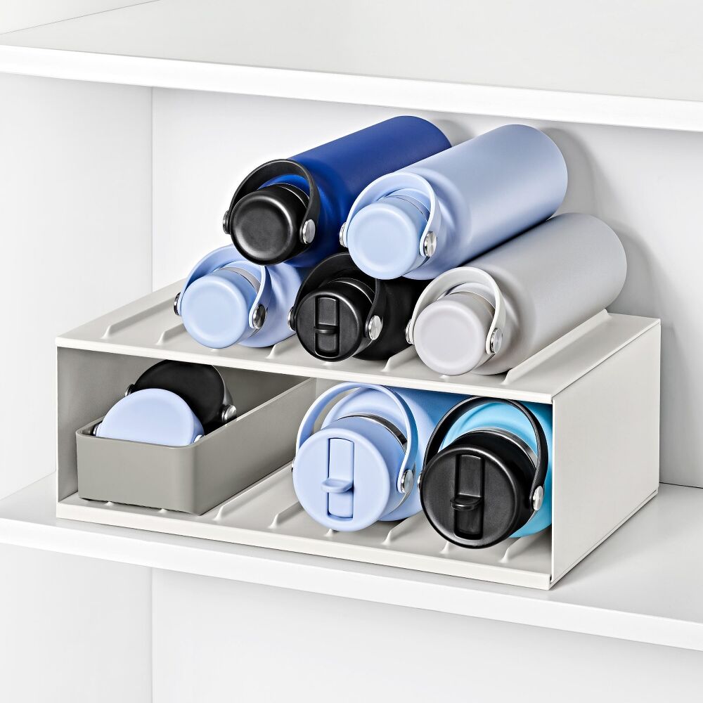 Water Bottle Organizer with Accessory Bin A5