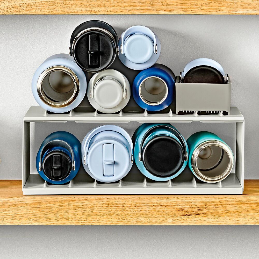 Water Bottle Organizer with Accessory Bin A5