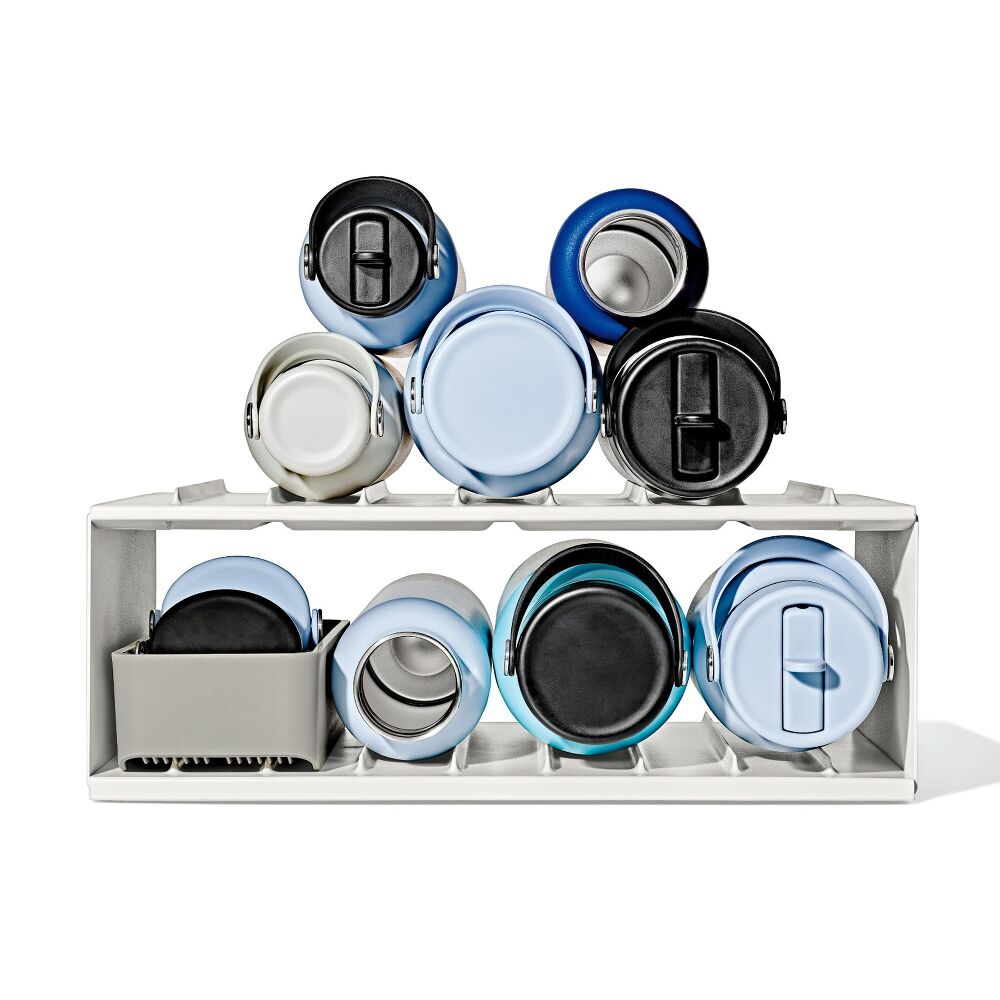 Water Bottle Organizer with Accessory Bin A5
