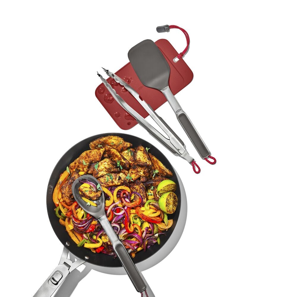 OXO Outdoor 4 -Piece Camp Stove Cooking Set M5