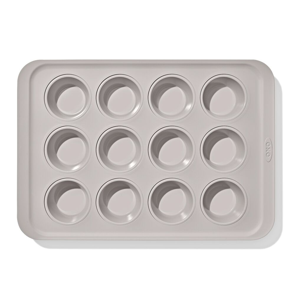Non-Stick Pro Ceramic Coated Metal Bakeware 12 Cup Muffin Pan V4