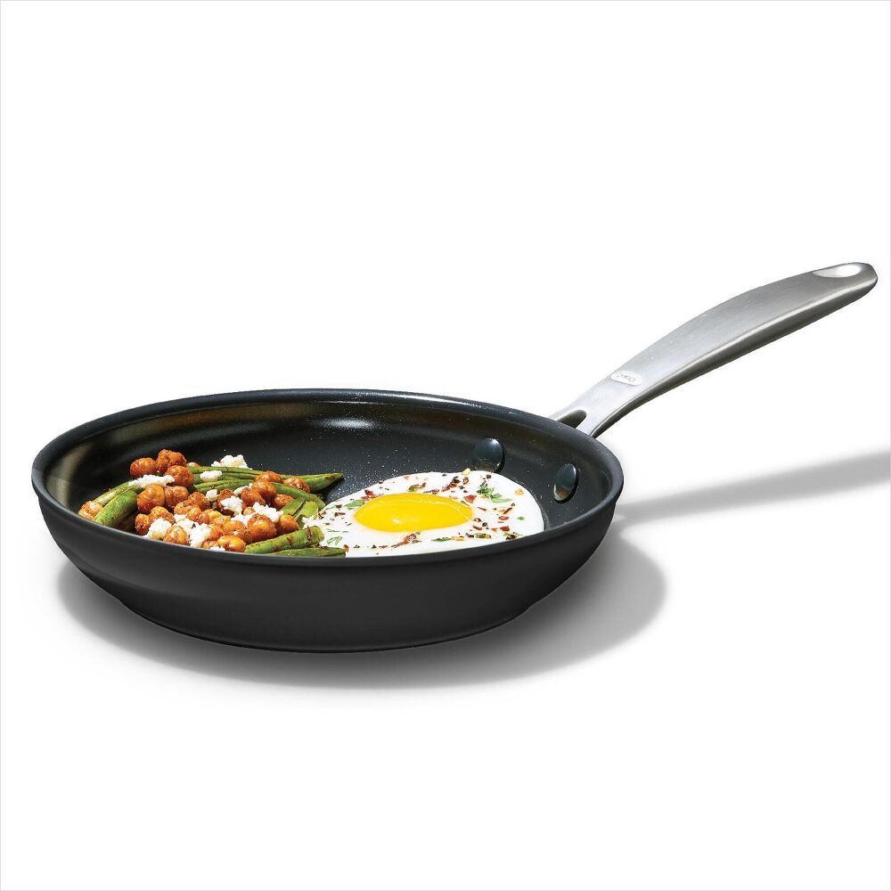 Enhanced Non-Stick 3-Piece Frypan Set — Black B1