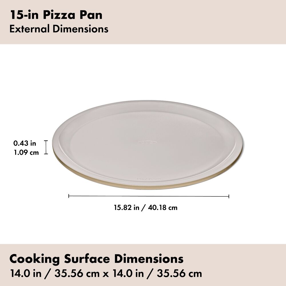 Non-Stick Pro Ceramic Coated Metal Bakeware 15” Pizza Pan X8