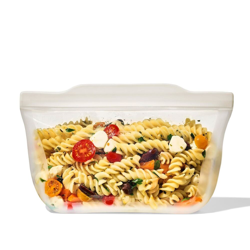 Silicone Reusable Bag - Stand-Up Quart (32 oz) - Oat Y1