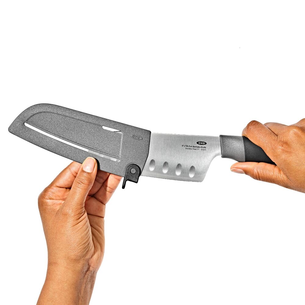 5 in Santoku Knife with Locking Sheath J4