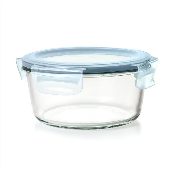 Smart Seal 7-Cup Glass Round Container - Arctic Blue J6