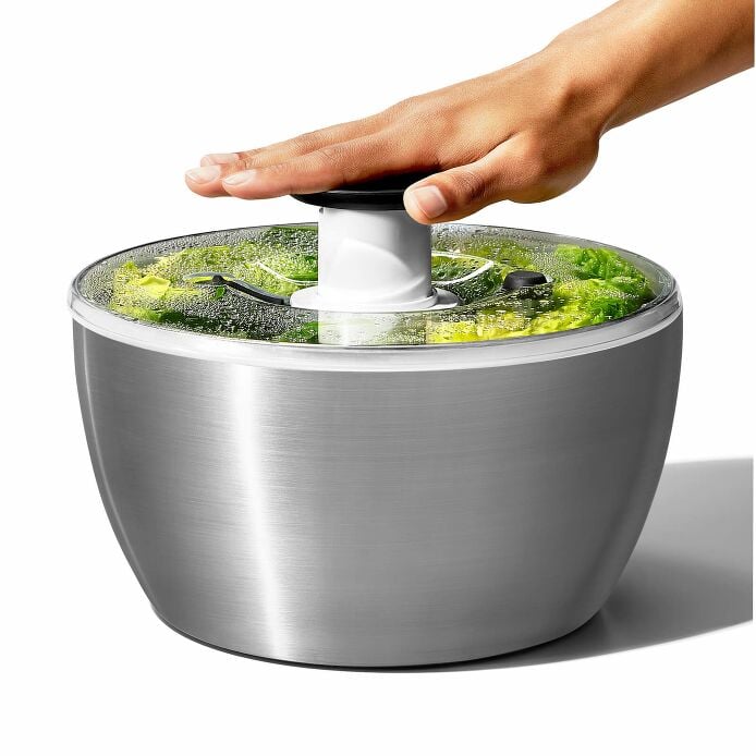 Steel Salad Spinner P1
