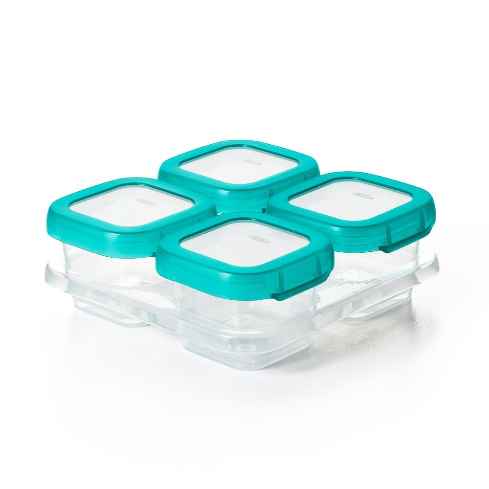 4 oz Baby Blocks™ Plastic Freezer Storage Containers V9