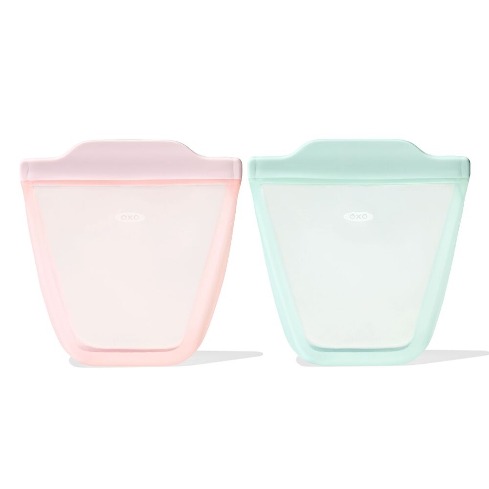 Tot Silicone Reusable Bag - 2-Piece Stand-Up Cup Set N1