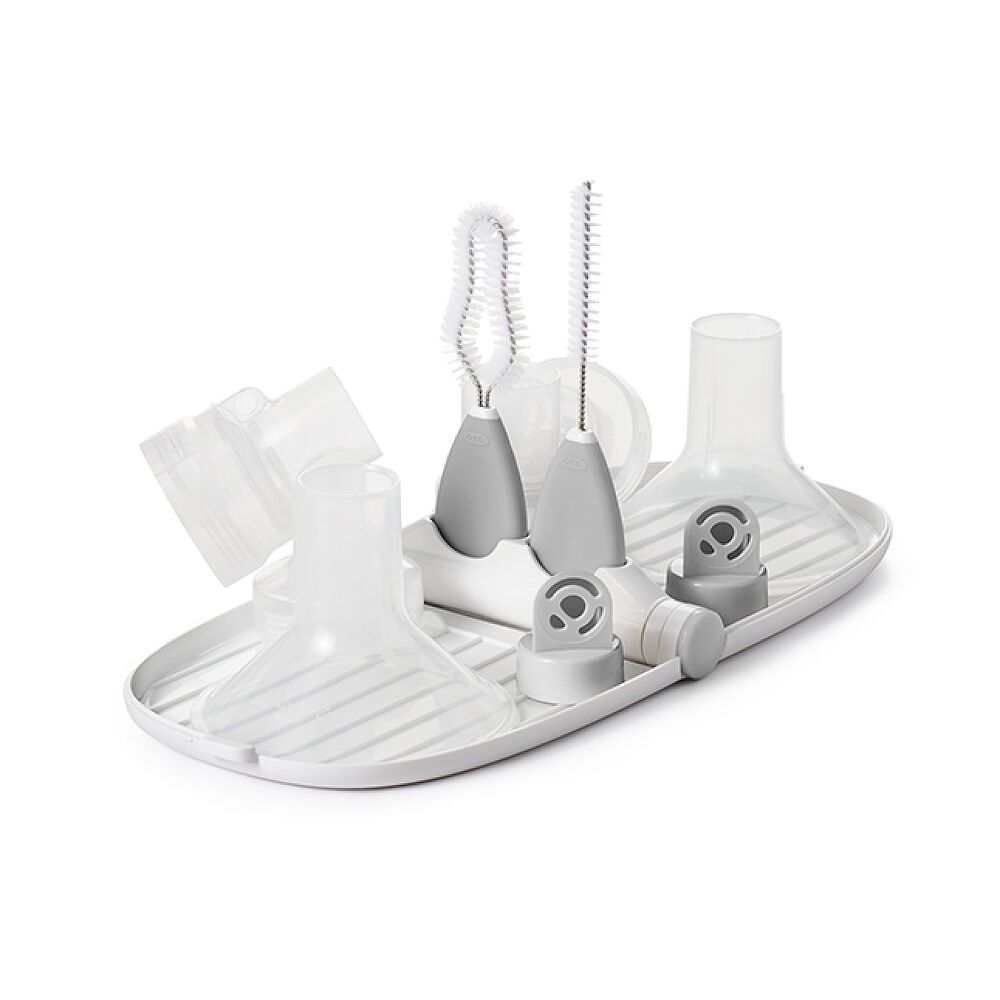 Breast Pump Parts Drying Rack with Detail Brushes G9