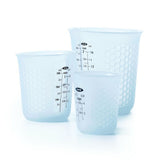 3 Piece Squeeze & Pour Silicone Measuring Cup Set W8