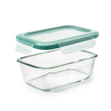 Smart Seal 3.5 Cup Glass Rectangle Container - Teal G6