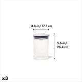 POP Round Canister 3-Piece Mini Bath Set (0.6 Qt) M4