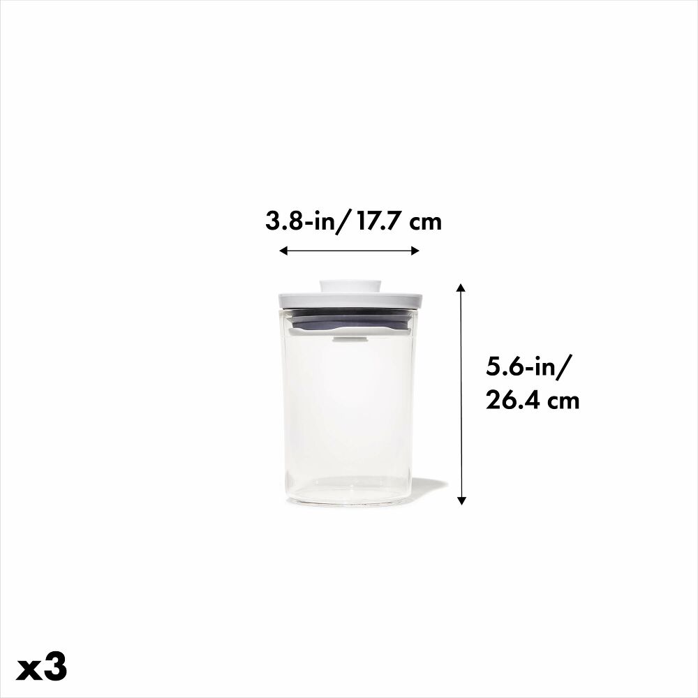 POP Round Canister 3-Piece Mini Bath Set (0.6 Qt) M4