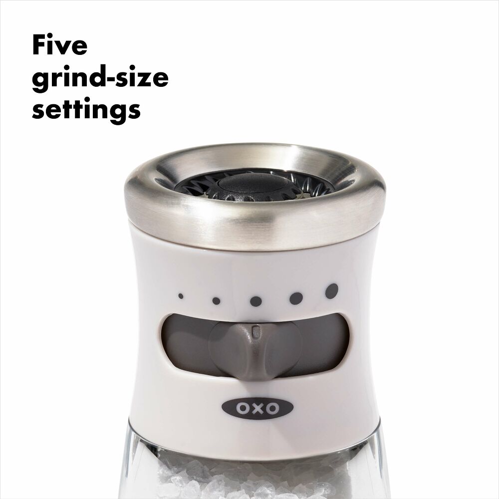 Contoured Mess-Free Salt Grinder X1