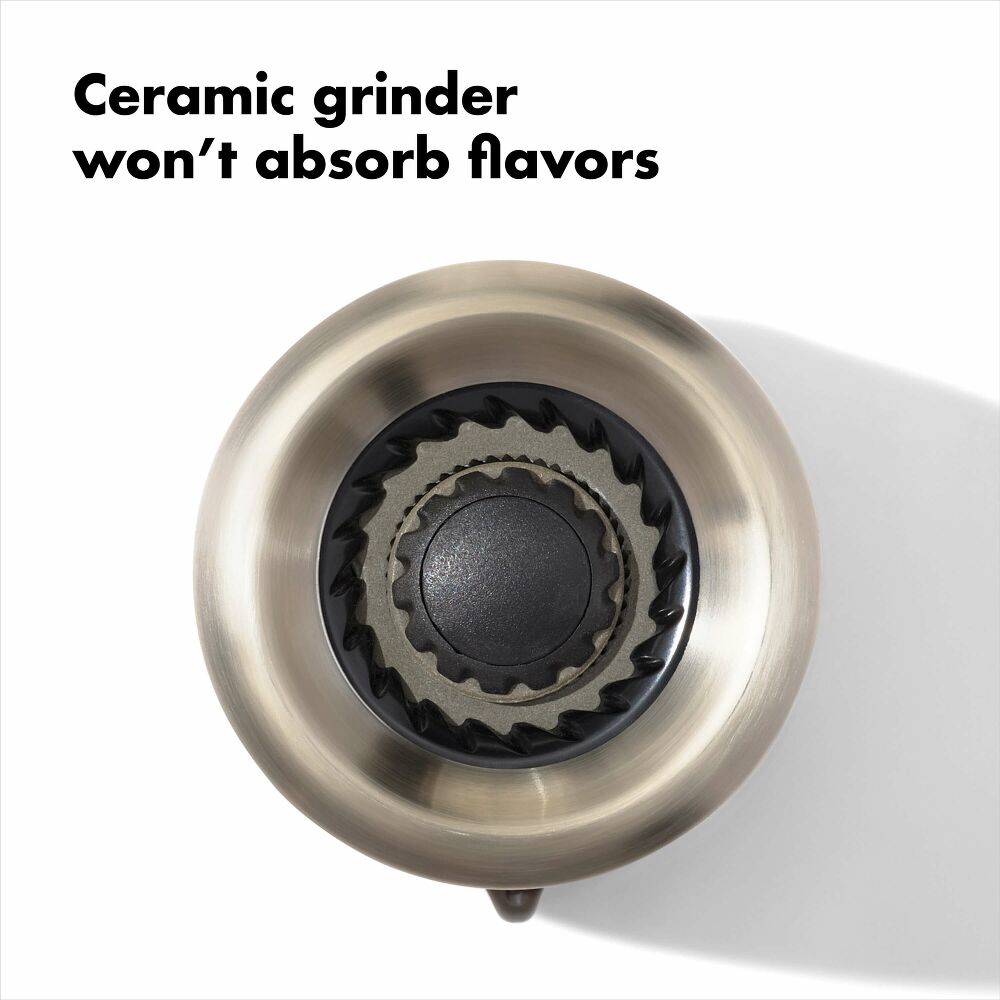 Contoured Mess-Free Salt Grinder X1