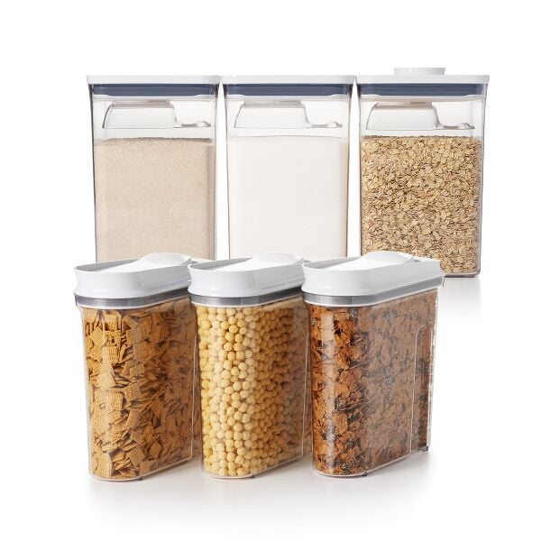 3 Piece Cereal Dispenser Set & 6-Piece POP Container Set Bundle V1