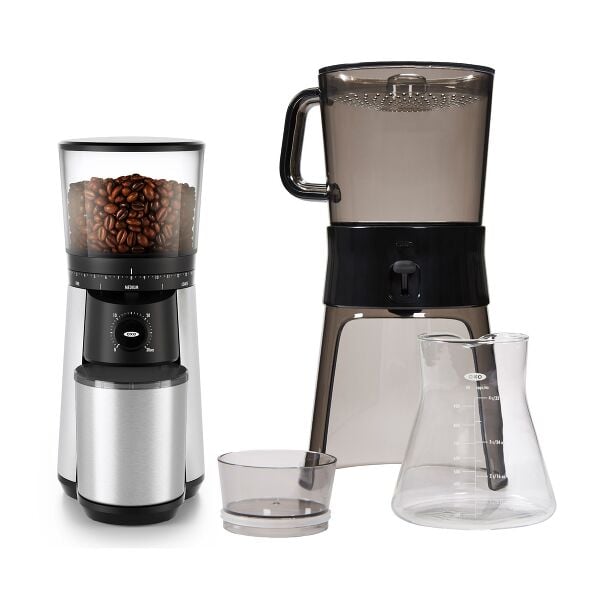Cold Brew Coffee Maker & Conical Burr Coffee Grinder Bundle O1