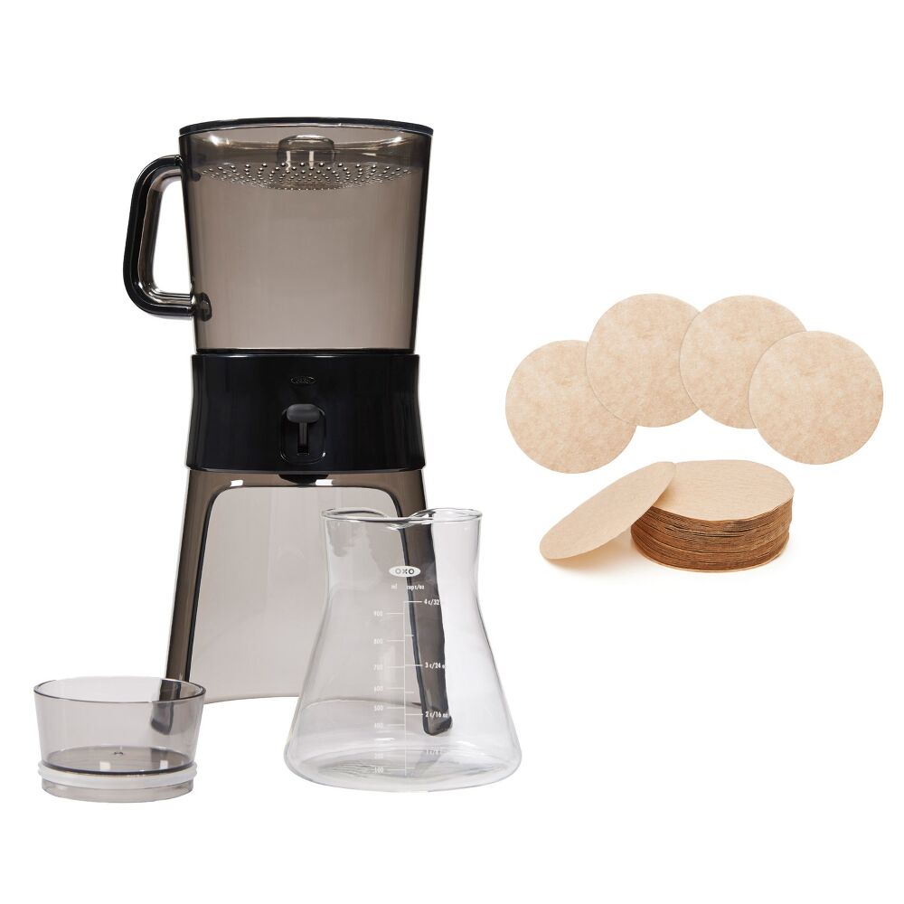 Cold Brew Coffee Maker & Cold Brew Coffee Maker Paper Filters Bundle O5