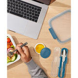 Prep & Go Stainless Steel Utensils With Case - Ocean Blue O3