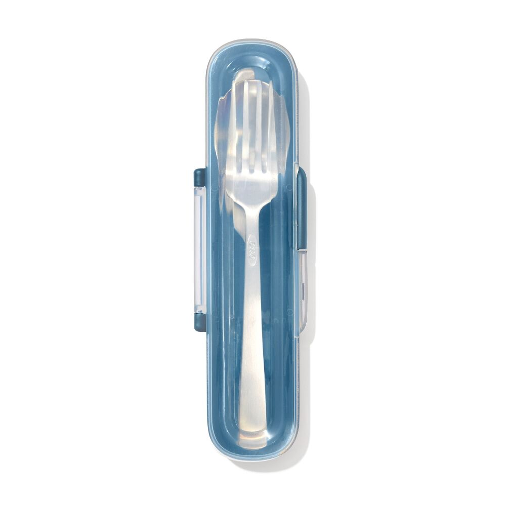 Prep & Go Stainless Steel Utensils With Case - Ocean Blue O3