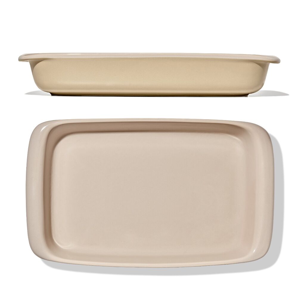 3 Qt Rectangular Stoneware Baking Dish H8
