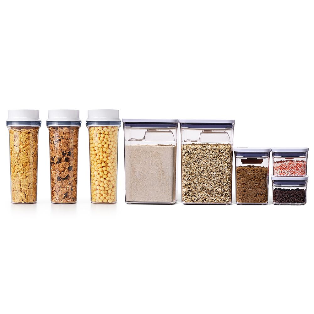3 Piece Cereal Dispenser Set & 8-Piece POP Container Baking Set Bundle P8
