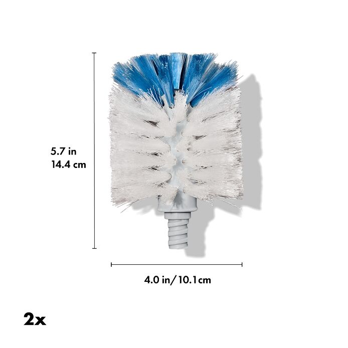 Stainless Steel Bottle Brush Refill - 2 Pack U6