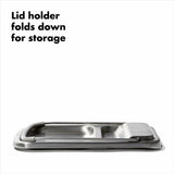 Stainless Steel Spoon Rest with Lid Holder N1