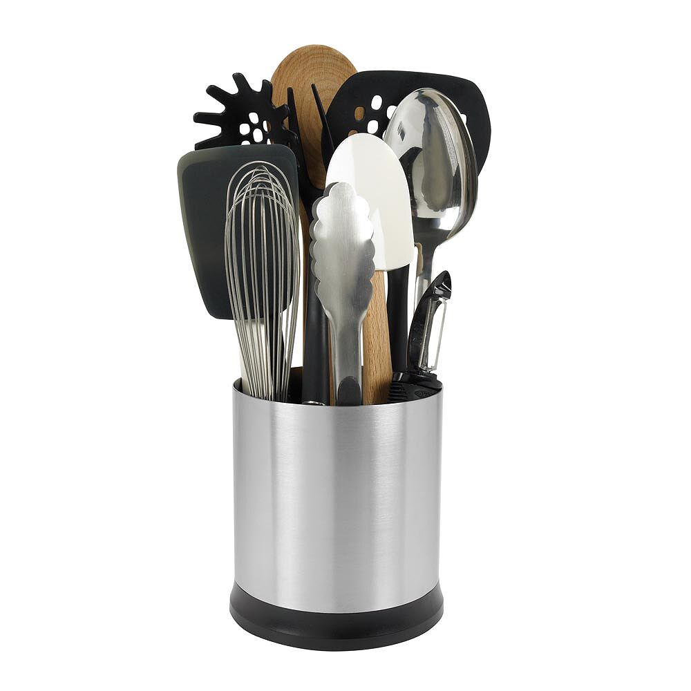 Stainless Steel Rotating Utensil Holder L4