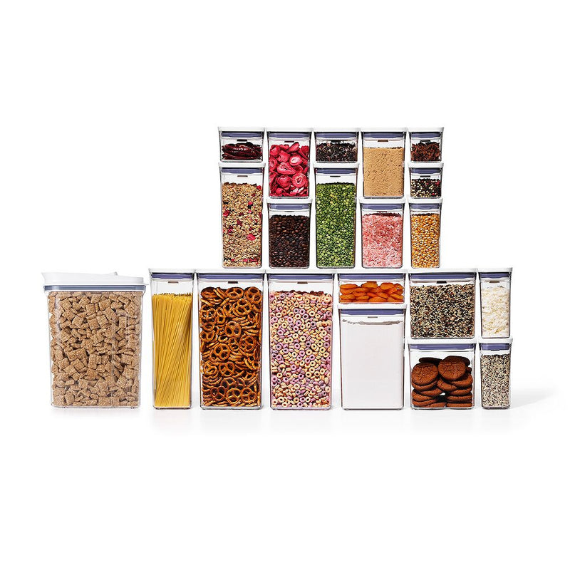 POP Large Cereal Dispenser (4.5 Qt.) & 20-Piece POP Container Set Bundle D0