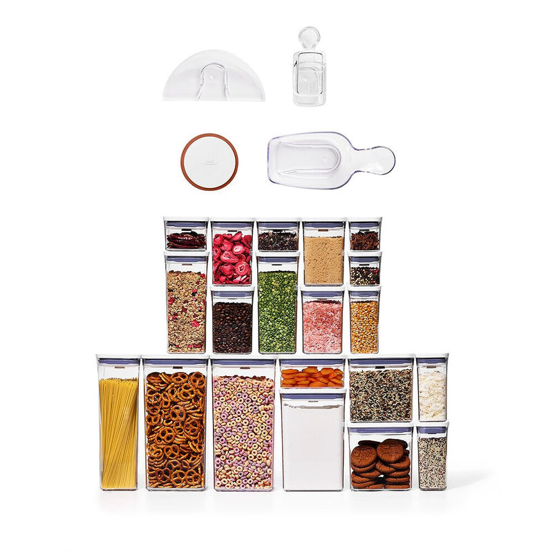 POP 4-Piece Baking Set & 20-Piece POP Container Set Bundle F7