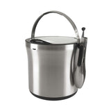 Steel Ice Bucket & Tong Set W0