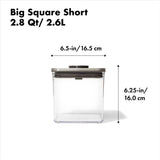 POP Container - Big Square Short (2.8 Qt/2.6 L) W6