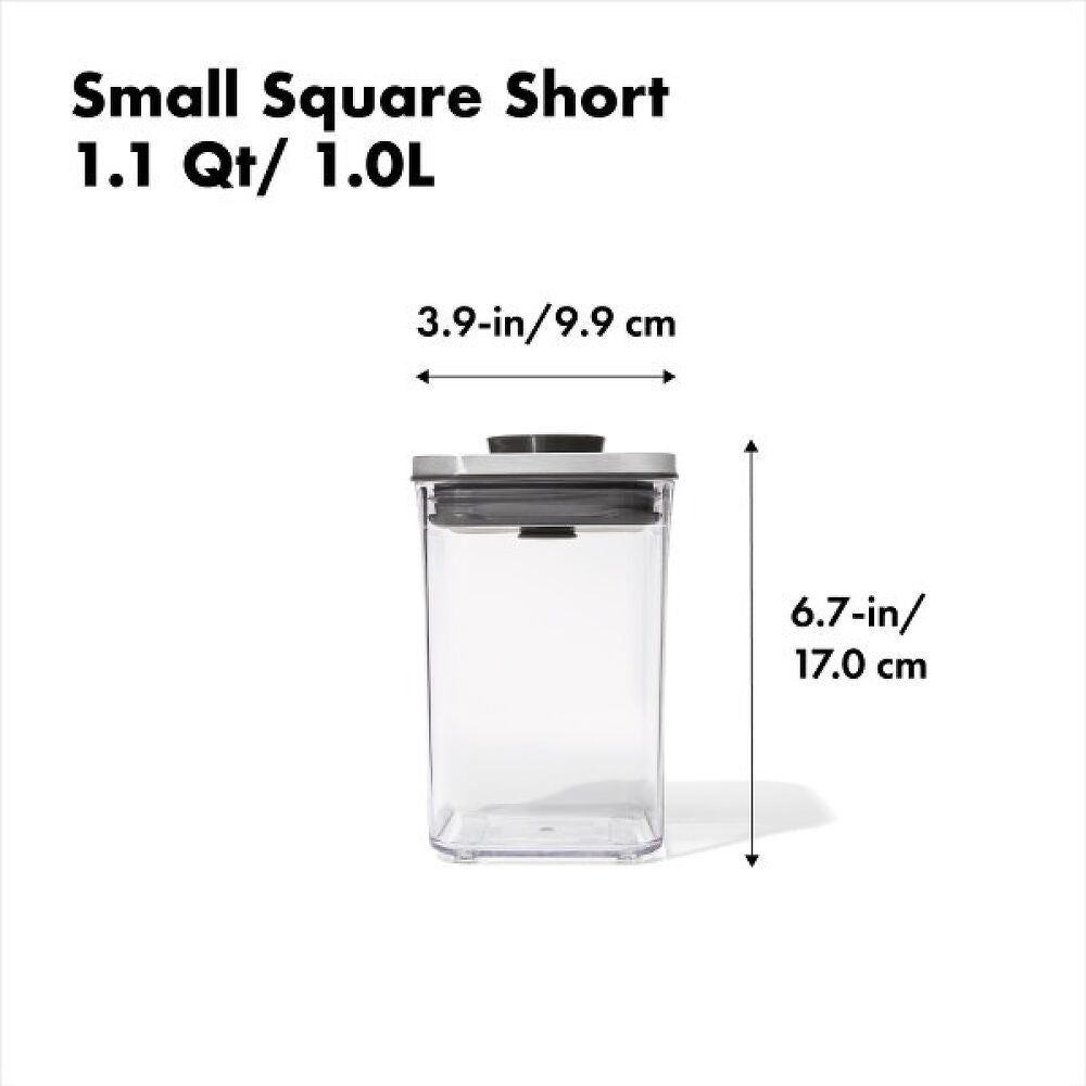 POP Container - Small Square Short (1.1 Qt/1.0 L) I1