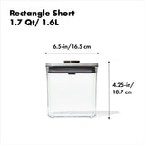 POP Container - Rectangle Short (1.7 Qt/1.6 L) - Matte Black L5
