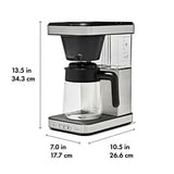 8-Cup Coffee Maker with Podless Single-Serve Function and Glass Carafe B7