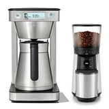 12-Cup Coffee Maker with Podless Single-Serve Function & Conical Burr Coffee Grinder Bundle E1