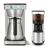 12-Cup Coffee Maker with Podless Single-Serve Function & Conical Burr Coffee Grinder Bundle E1