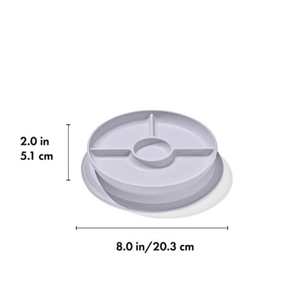 Stick & Stay Suction Divided Plate D2