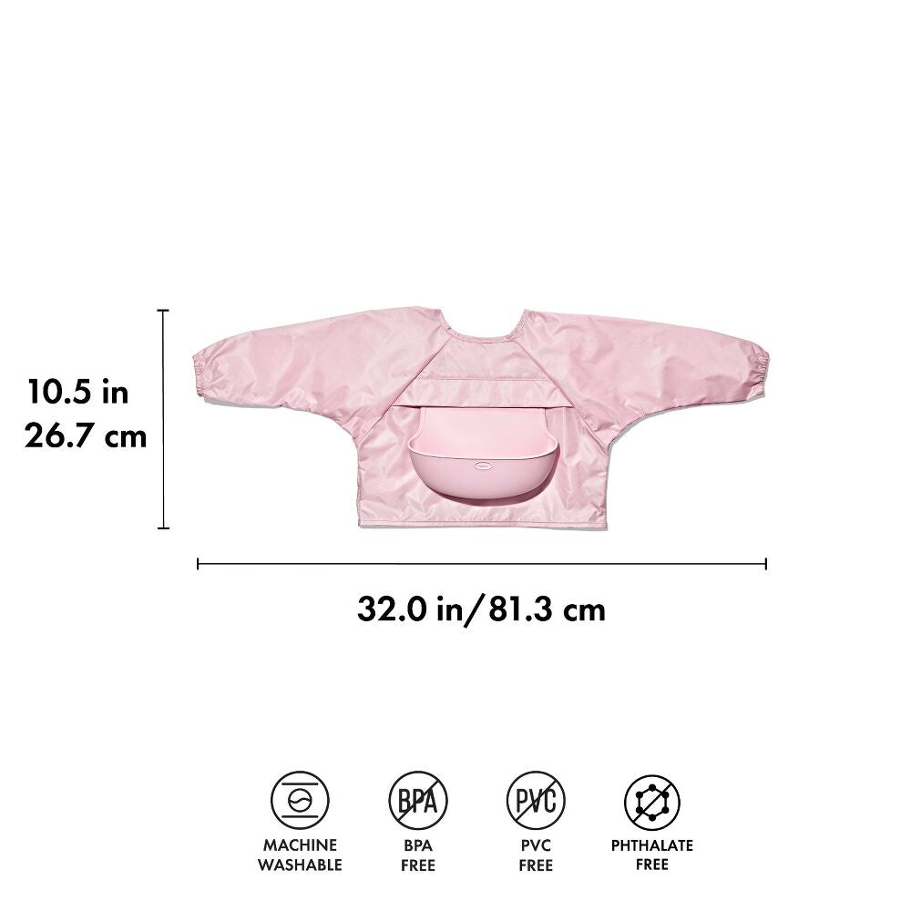 Sleeved Roll-Up Bib - Blossom N3