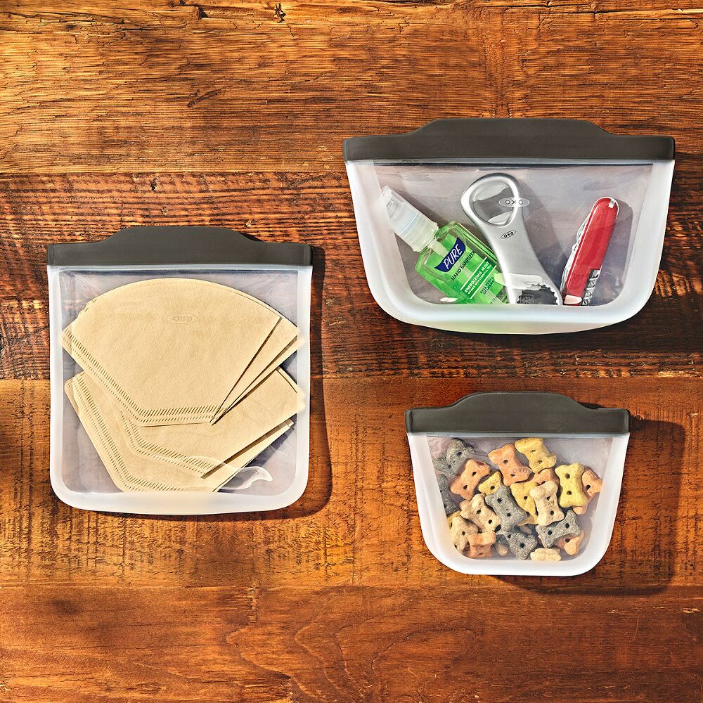 Outdoor Silicone Reusable Stand Up Bag Quart (32 oz) G5